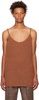 Brown Knit Tank Top