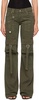 Khaki Cinch Strap Cargo Pants