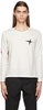 SSENSE Exclusive White Armband Long Sleeve T-Shirt