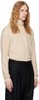 Beige Seamless Turtleneck