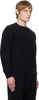 Black Baby Cashmere Knit Sweater