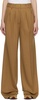 Brown Shelly Wide-Leg Trousers