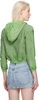 Green Shrunken Hoodie