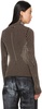 Brown Trompe L'oeil Turtleneck