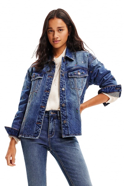 Desigual Women's Woman Denim Trucker Jacket