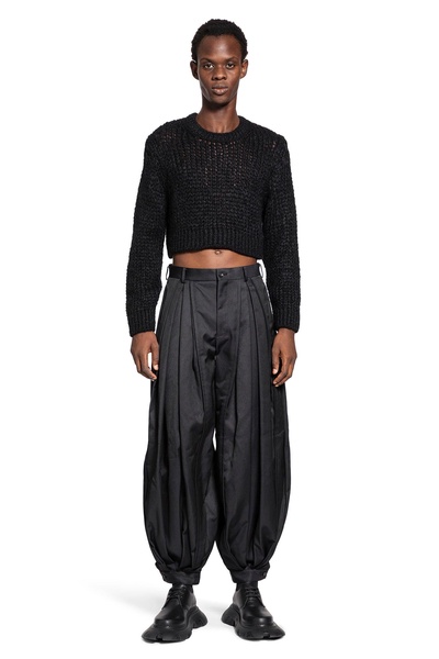 pleated nylon harem pants