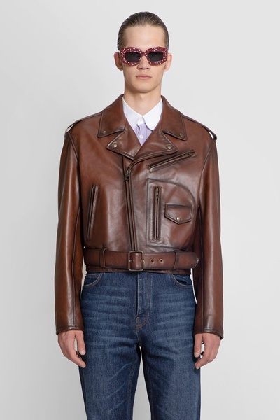 biker jacket in nappa lambskin