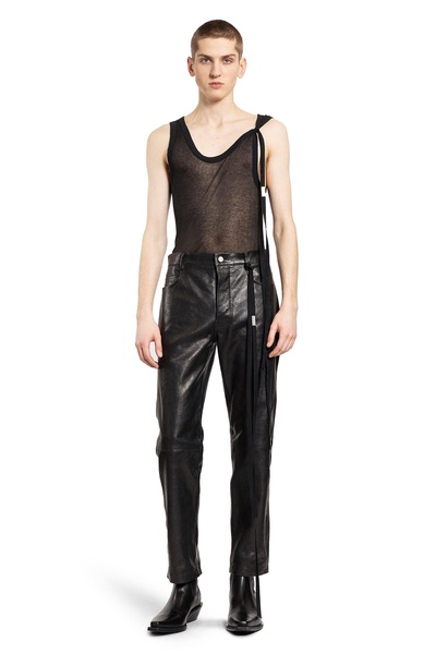 govaart 5 pocket leather trousers