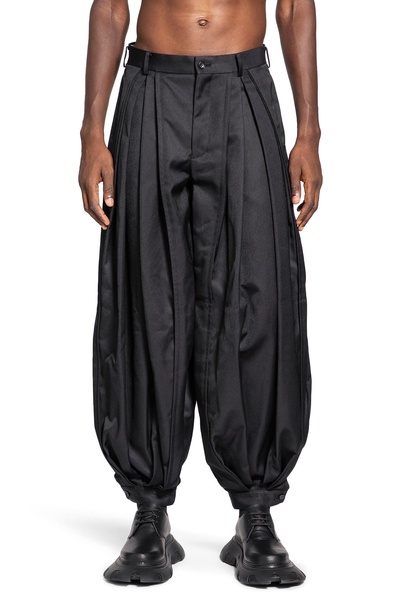 pleated nylon harem pants