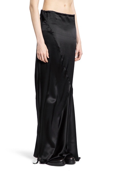 eveline long bias skirt in washed silk satin