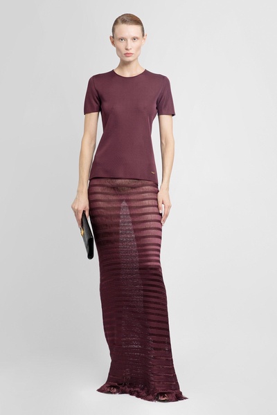 ladder slinky viscose long skirt