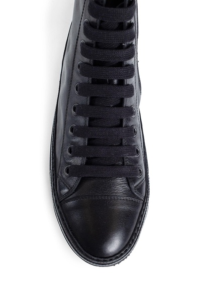 raven high-top sneakers in grained shiny calfksin