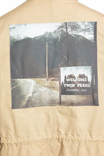 twin peaks printed parka