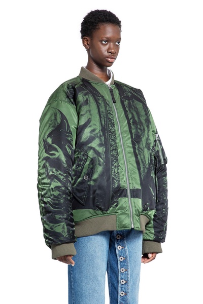 trompe l'oeil bomber printed bomber