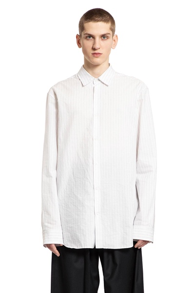 benard standard shirt in striped cotton poplin