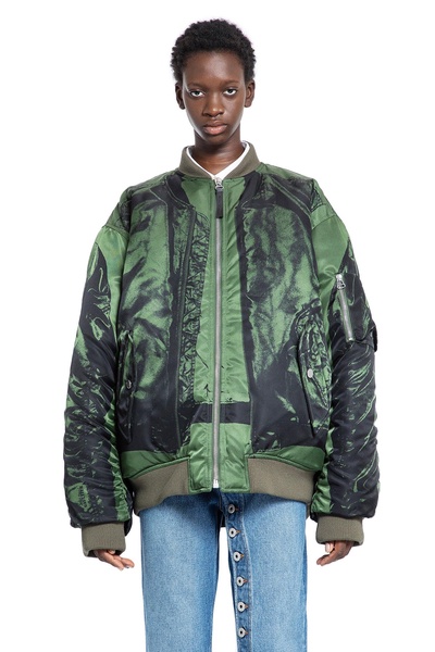 trompe l'oeil bomber printed bomber