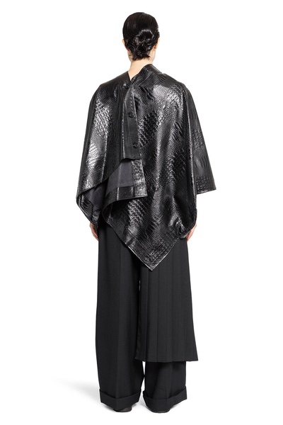 embossed crocodile kimono coat