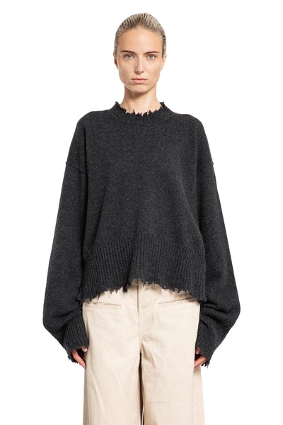 frayed cashmere sweater