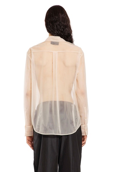 sheer classic fit shirt with turbo embroidery