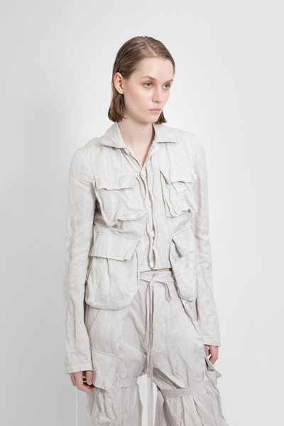 fine ultra light cropped cargo jacket