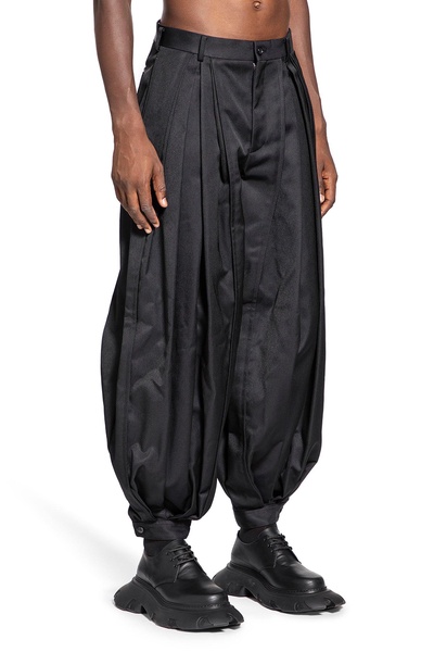 pleated nylon harem pants