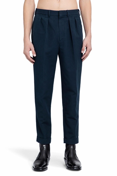 double cotton satin semi sartorial pants