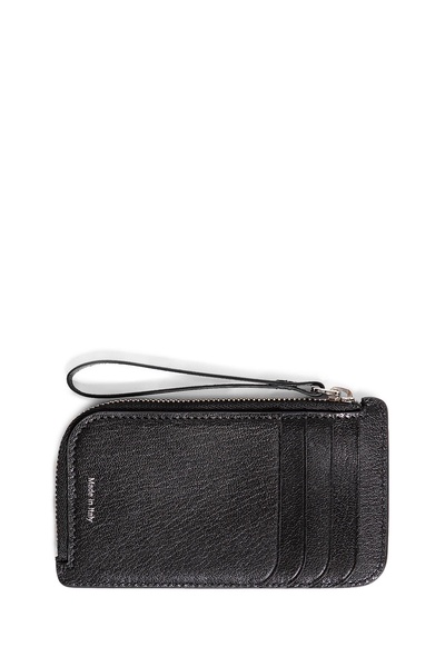 zipped leather wallet