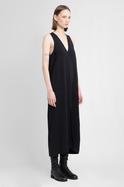 v-neck dress in stretch viscose