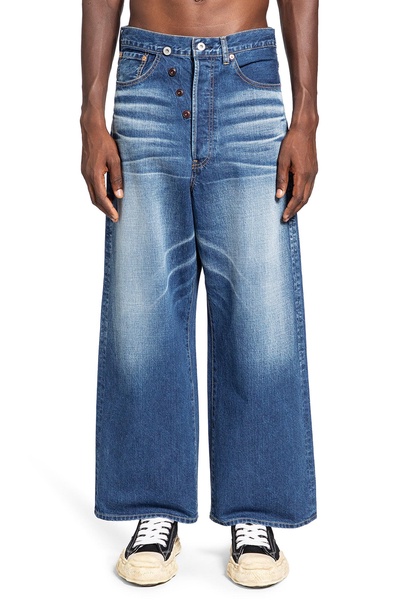 wide leg 5 pocket jeans