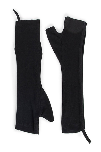 long fingerless jersey gloves