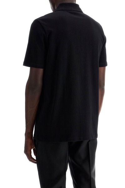 Balmain Polo Shirt With Embroidered Logo Letter