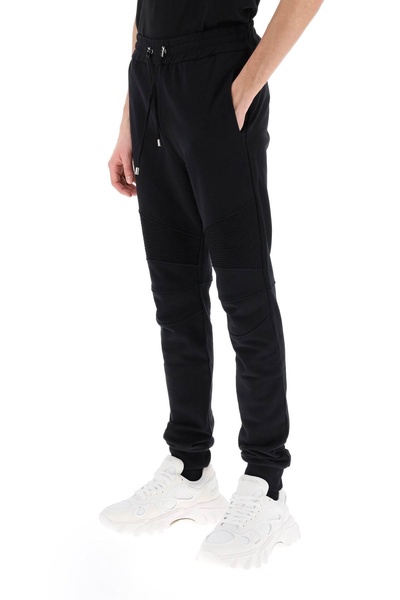 Balmain Joggers With Topstitched Inserts