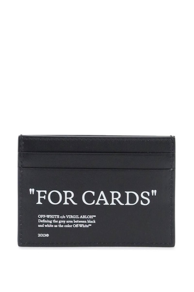 Off-White Bookish Card Holder With Lettering Men