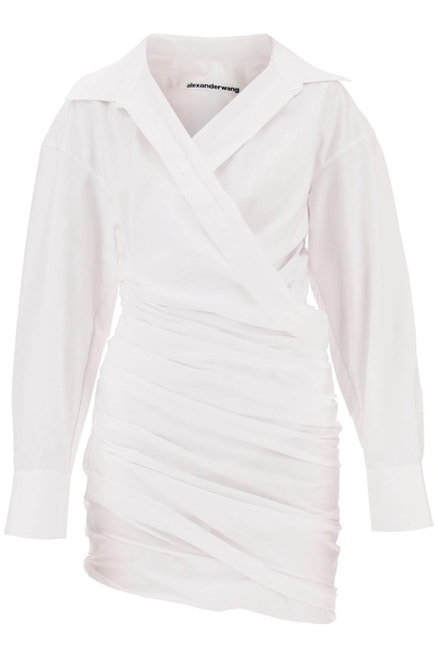 Alexander Wang Draped Mini Shirt Dress