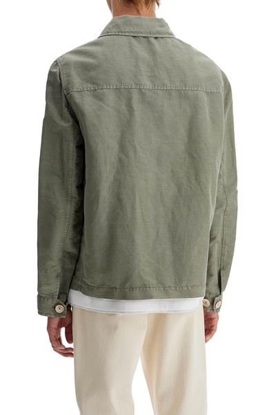 Brunello Cucinelli Linen And Cotton Gabardine Overshirt