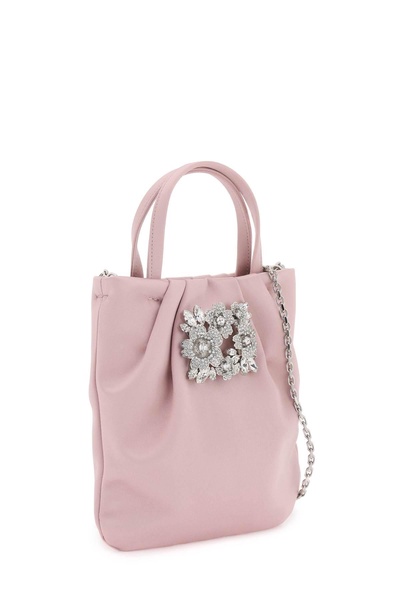 ROGER VIVIER Mini Satin Draped Pocket Handbag