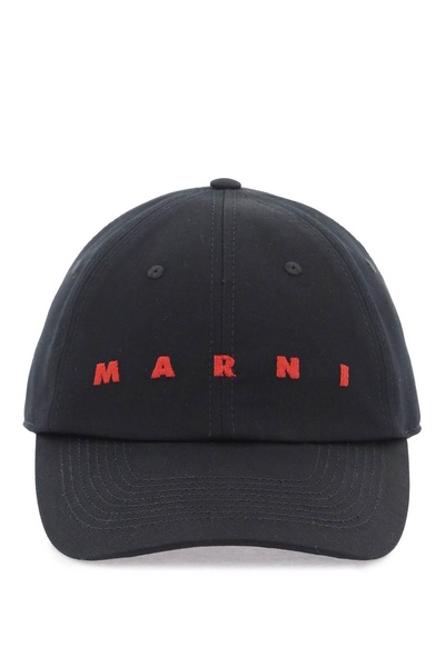 Marni Embroidered Logo Baseball Cap With