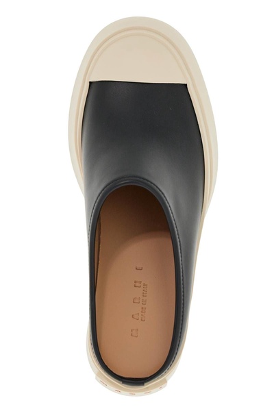 MARNI Chic Leather Flatform Clogs