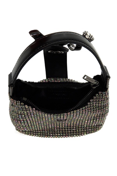 Self Portrait Mini Crescent Bow Bag With Crystals