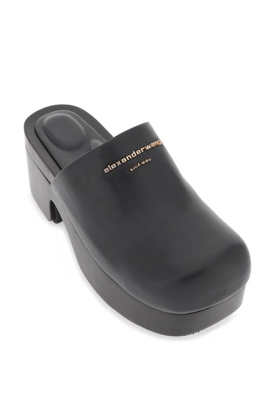 Zoe Leather Mules - Noir Black