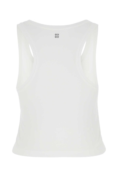 Sweaty Betty White Stretch Nylon Tank Top