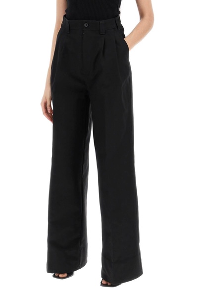 Maison margiela cotton gabardine trousers for