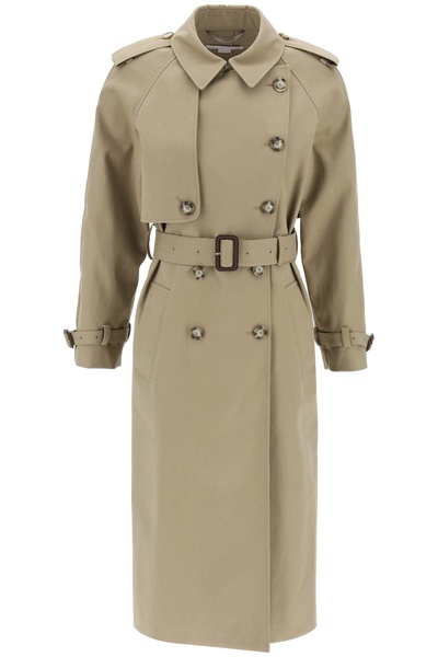 Stella Mc Cartney Sustainable Cotton Double Breasted Trench