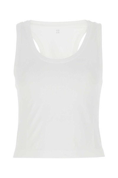 Sweaty Betty White Stretch Nylon Tank Top