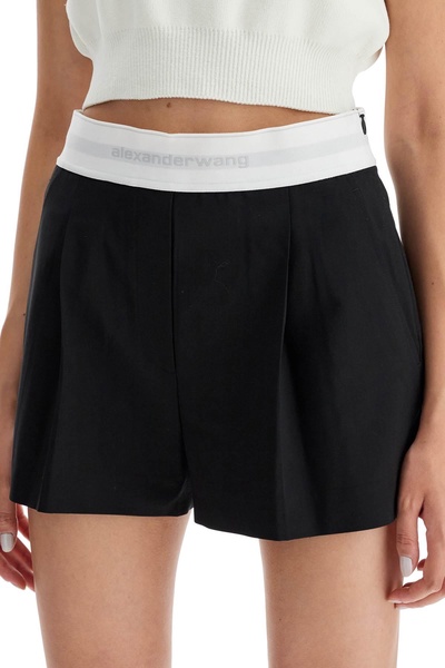 Alexander Wang Pleated Shorts With Branded Band