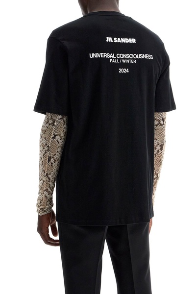 Jil Sander Loose T Shirt With Lettering