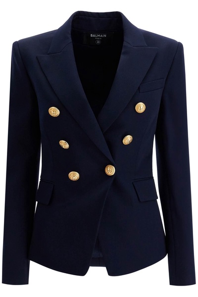 Balmain '6 Button Grain De Poudre Jacket