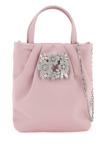 ROGER VIVIER Mini Satin Draped Pocket Handbag