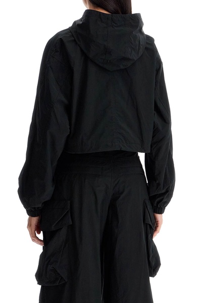 Alexander Wang Cropped Hooded Jacket With