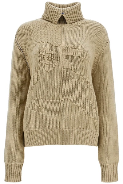 BURBERRY Luxurious Cashmere Sweater with EKD Pattern